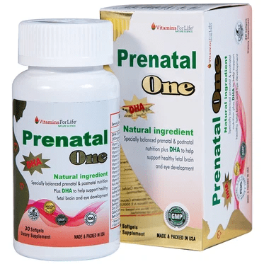 Viên uống Prenatal One Vitamins For Life cung cấp DHA, vitamin và khoáng chất thiết yếu (30 viên)